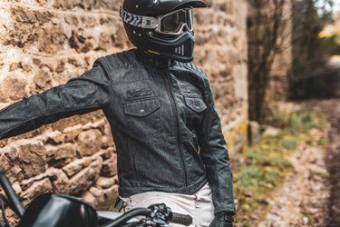 Age of Glory Worker Waxed Jacket - Raw Denim - MOTOCCINO