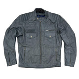 Age of Glory Worker Waxed Jacket - Raw Denim - MOTOCCINO