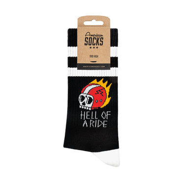 American Socks Mid High Socks - Hell of a Ride - MOTOCCINO
