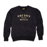 Bike Shed Company Embroidered Sweatshirt - Black/Gold - MOTOCCINO