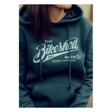 Bike Shed Overhead Hoodie - Petrol Blue - MOTOCCINO