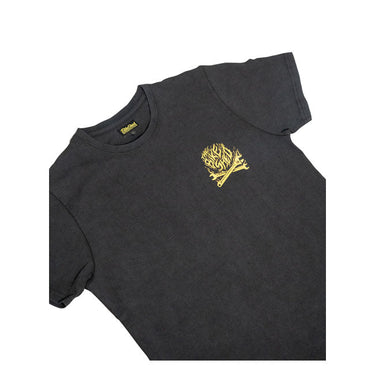 Bike Shed Speed Demon Washed T-shirt - Black - MOTOCCINO