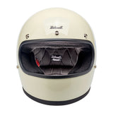 Biltwell Gringo 06 Helmet - SANTA CRUZ Limited Edition - Vintage White - MOTOCCINO