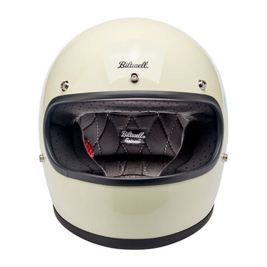 Biltwell Gringo 06 Helmet - SANTA CRUZ Limited Edition - Vintage White - MOTOCCINO