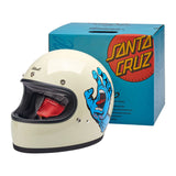Biltwell Gringo 06 Helmet - SANTA CRUZ Limited Edition - Vintage White - MOTOCCINO
