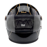 Biltwell Gringo S 06 Helmet - Gloss Black Flames - MOTOCCINO