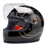 Biltwell Gringo S 06 Helmet - Gloss Black Flames - MOTOCCINO