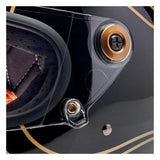 Biltwell Gringo S 06 Helmet - Gloss Black Flames - MOTOCCINO