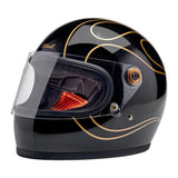 Biltwell Gringo S 06 Helmet - Gloss Black Flames - MOTOCCINO