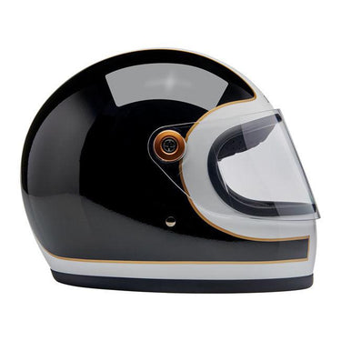 Biltwell Gringo S 06 Helmet - Gloss White / Black Tracker - MOTOCCINO