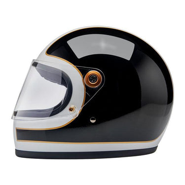 Biltwell Gringo S 06 Helmet - Gloss White / Black Tracker - MOTOCCINO