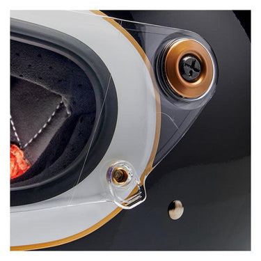 Biltwell Gringo S 06 Helmet - Gloss White / Black Tracker - MOTOCCINO