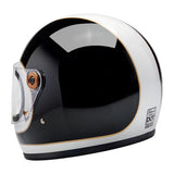 Biltwell Gringo S 06 Helmet - Gloss White / Black Tracker - MOTOCCINO