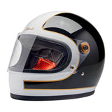 Biltwell Gringo S 06 Helmet - Gloss White / Black Tracker - MOTOCCINO