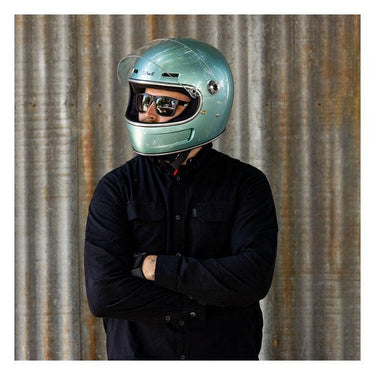 Biltwell Gringo SV 06 Helmet - Metallic Sea Foam - MOTOCCINO