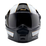 Biltwell Lane Splitter 06 helmet - white flames - MOTOCCINO