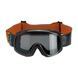 Biltwell Overland 2.0 Tri-Stripe Goggle - Brown G/R/B - MOTOCCINO