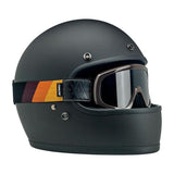 Biltwell Overland 2.0 Tri-Stripe Goggle - Brown G/R/B - MOTOCCINO