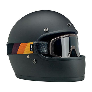 Biltwell Overland 2.0 Tri-Stripe Goggle - Brown G/R/B - MOTOCCINO