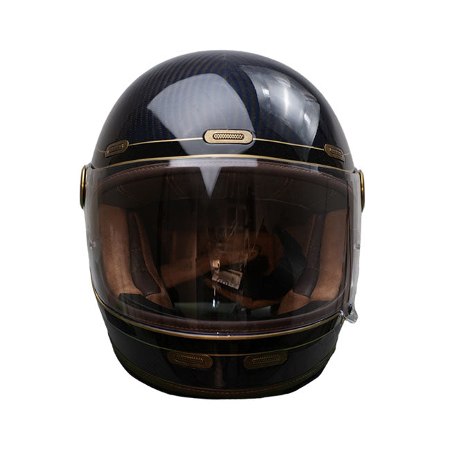 By City Roadster III Carbon Helmet Dark Blue/Gold Free