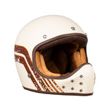 By City The Rock Helmet - White Red Stripes - MOTOCCINO