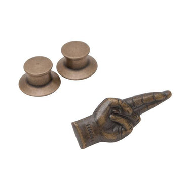 Loser Machine Lmc Good Luck Pin Anitque Brass - Motoccino