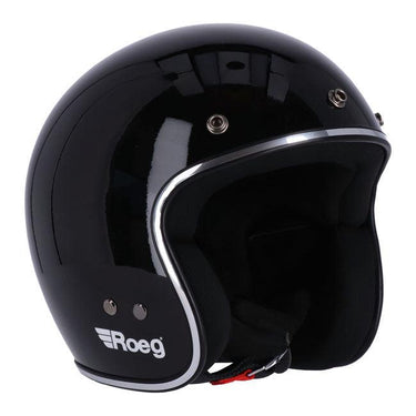 Roeg JETT helmet - gloss black - MOTOCCINO