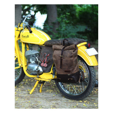 Trip Machine Backpack/Saddlebag 15L - Tobacco - MOTOCCINO