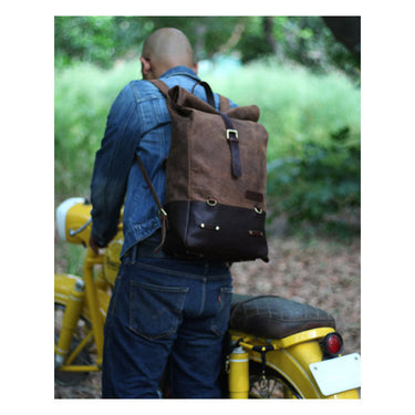 Trip Machine Backpack/Saddlebag 15L - Tobacco - MOTOCCINO