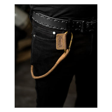 Trip Machine Braided Key Chain - Tobacco - MOTOCCINO