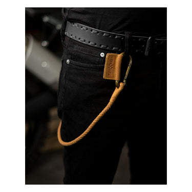 Trip Machine Braided Key Chain - Vintage Tan - MOTOCCINO