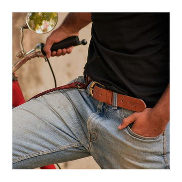 Trip Machine Classic Belt - Vintage Tan - MOTOCCINO
