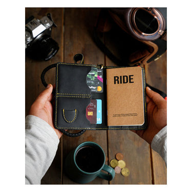 Trip Machine Explorer Wallet - Black - MOTOCCINO