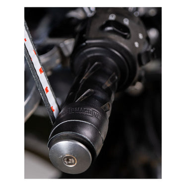 Trip Machine Leather Grip Wrap Set - Black - MOTOCCINO