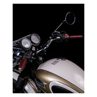 Trip Machine Leather Grip Wrap Set - Cherry Red - MOTOCCINO