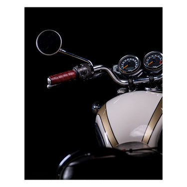 Trip Machine Leather Grip Wrap Set - Cherry Red - MOTOCCINO