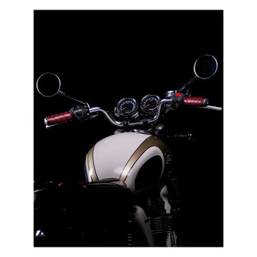 Trip Machine Leather Grip Wrap Set - Cherry Red - MOTOCCINO