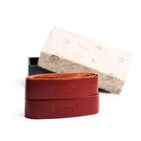 Trip Machine Leather Grip Wrap Set - Cherry Red - MOTOCCINO