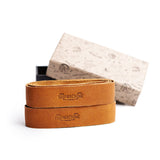 Trip Machine Leather Grip Wrap Set - Vintage Tan - MOTOCCINO