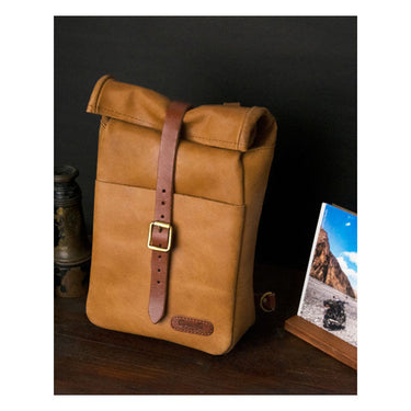 Trip Machine Mini Backpack/Saddlebag 3,3L - Vintage Tan - MOTOCCINO