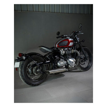 Trip Machine Mini Classic Leather Tank Pad Set - Black - MOTOCCINO