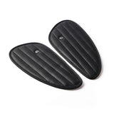 Trip Machine Mini Classic Leather Tank Pad Set - Black - MOTOCCINO