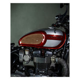 Trip Machine Mini Classic Leather Tank Pad Set - Tobacco Suede - MOTOCCINO