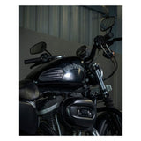 Trip Machine Mini Classic Leather Tank Pads - Black - MOTOCCINO