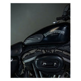 Trip Machine Mini Classic Leather Tank Pads - Black - MOTOCCINO