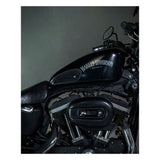 Trip Machine Mini Classic Leather Tank Pads - Black Suede - MOTOCCINO