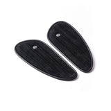 Trip Machine Mini Classic Leather Tank Pads - Black Suede - MOTOCCINO