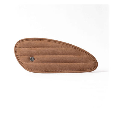 Trip Machine Mini Classic Leather Tank Pads - Tobacco - MOTOCCINO