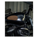 Trip Machine Mini Classic Leather Tank Pads - Tobacco - MOTOCCINO