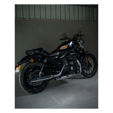 Trip Machine Mini Classic Leather Tank Pads - Tobacco - MOTOCCINO